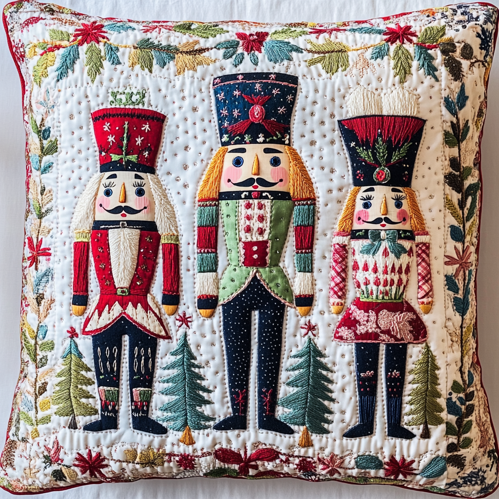 Christmas Nutcracker TAI181024434 Quilted Pillow Case