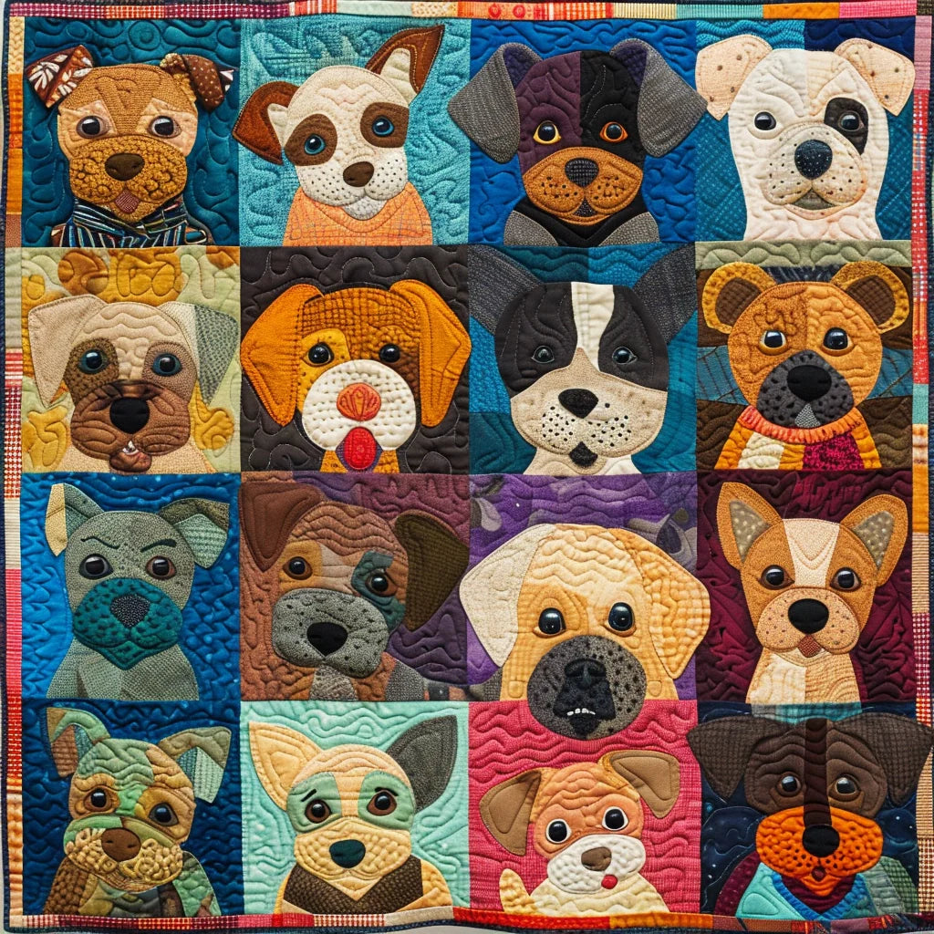 Dogs TAI240424051 Quilt Blanket