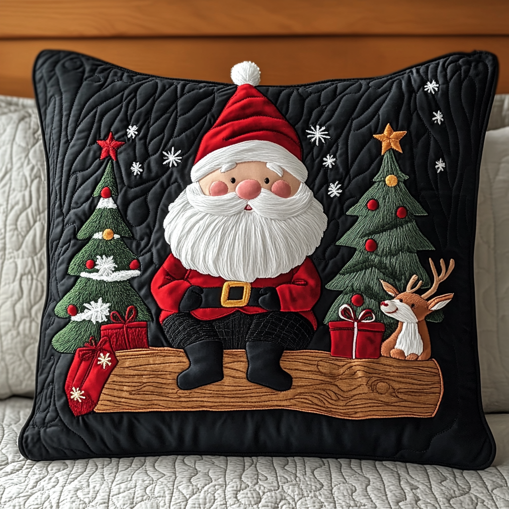 Christmas Santa TAI201124468 Quilted Pillow Case