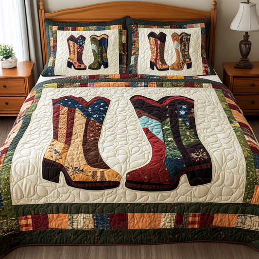 Cowboy Boots DAI280824249 Quilt Bedding Set