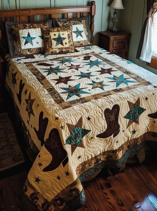 Cowboy Boots TAI030524086 Quilt Blanket