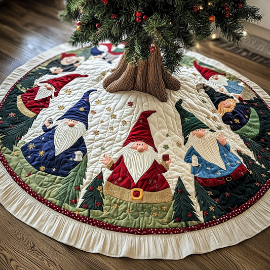 Christmas Gnome TAI021024079 Quilted Tree Skirt