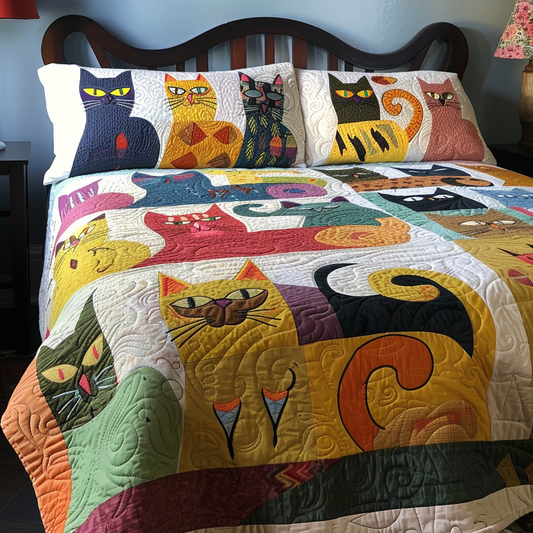 Cat TAI041024580 Quilt Bedding Set