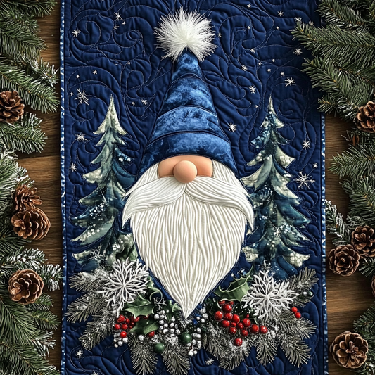 Christmas Gnome TAI141124254 Quilted Table Runner