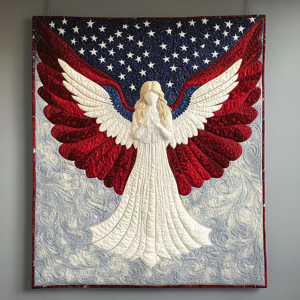 Patriotic Angel DAI231124080 Quilt Blanket