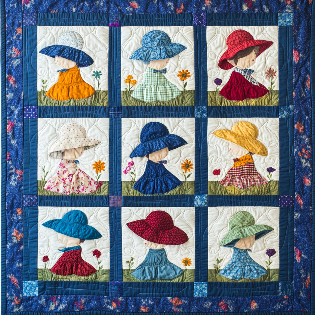 Sunbonnet Sue DAI040924250 Quilt Blanket