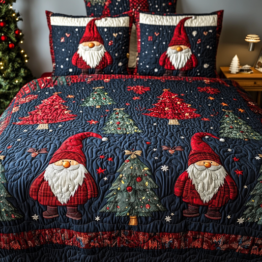 Christmas Gnome TAI181024203 Quilt Bedding Set