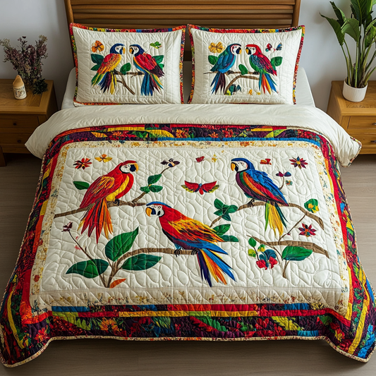 Parrot DAI231124106 Quilt Bedding Set