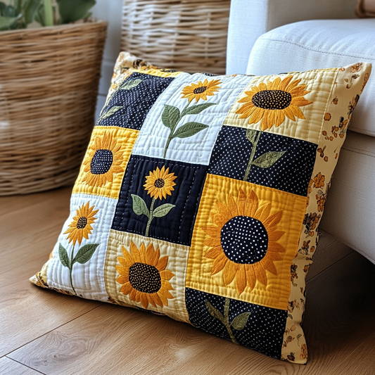 Sunflower TAI181024443 Quilted Pillow Case