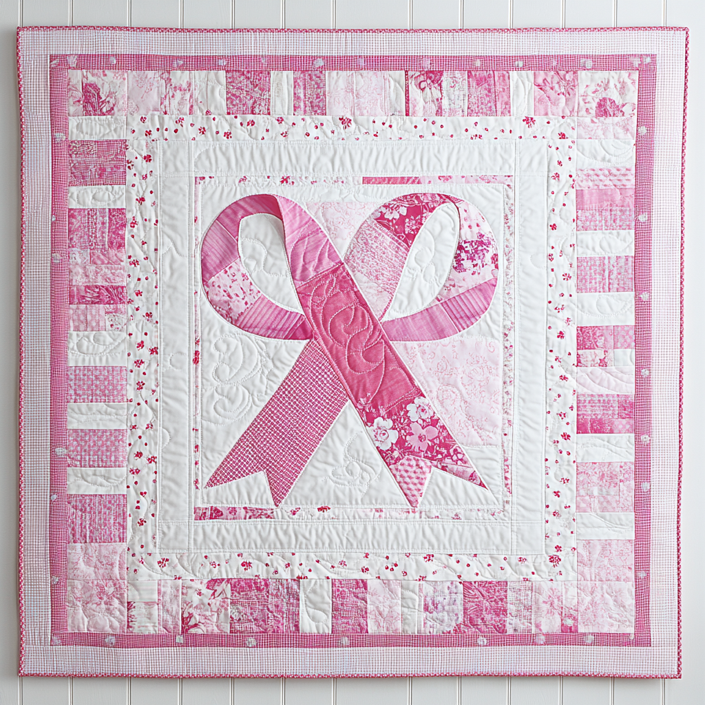 Pink Ribbon TAI101224132 Quilt Blanket