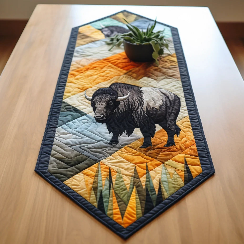 Bison TAI271223087 Quilted Table Runner