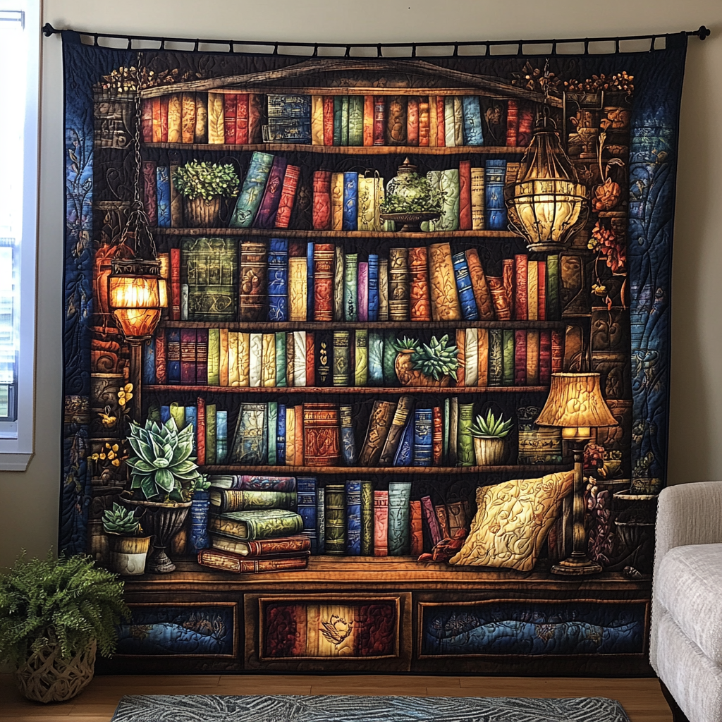 Bookcase TAI121024088 Quilt Blanket