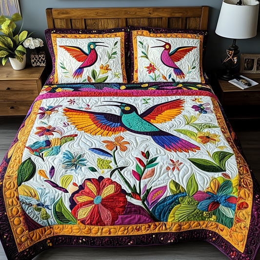 Hummingbird DAI190824327 Quilt Bedding Set