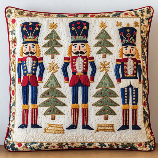 Christmas Nutcracker TAI181024536 Quilted Pillow Case