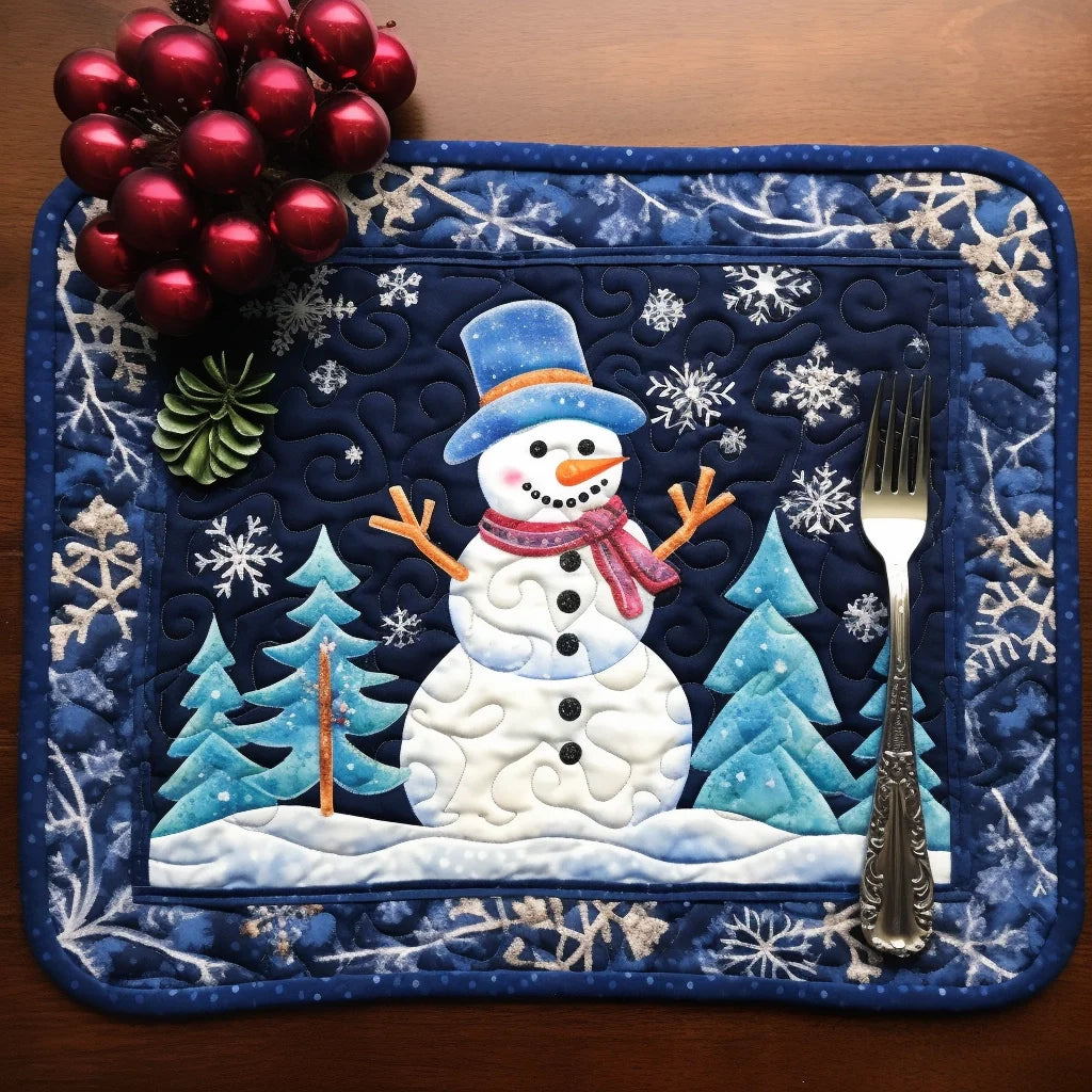 Snowman CLA22112307 Quilted Placemats