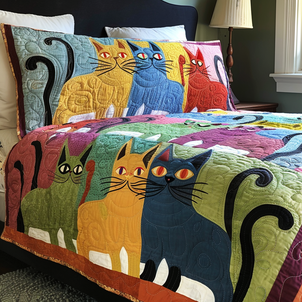 Cat TAI260924006 Quilt Bedding Set