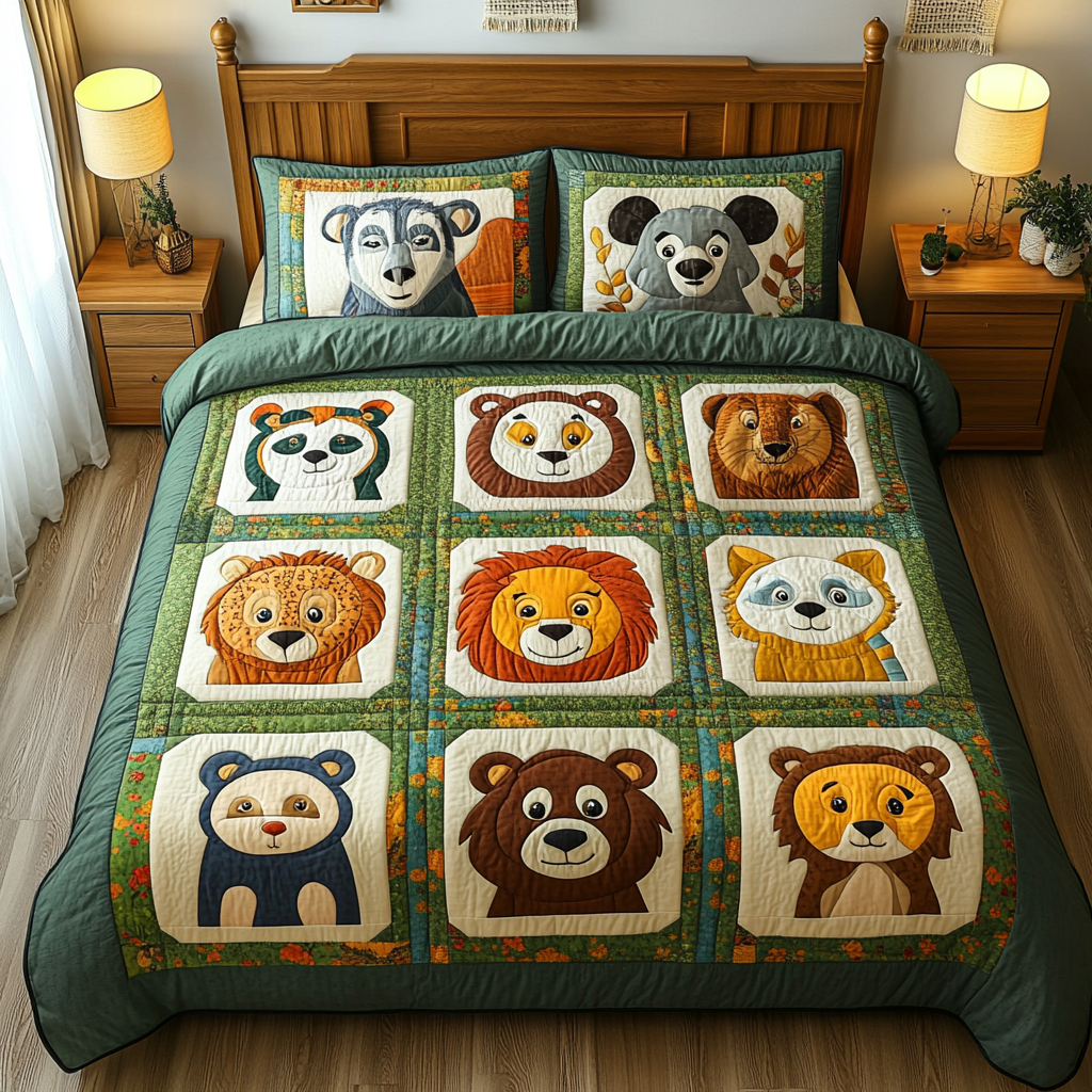 Woodland Animal DAI280824105 Quilt Bedding Set