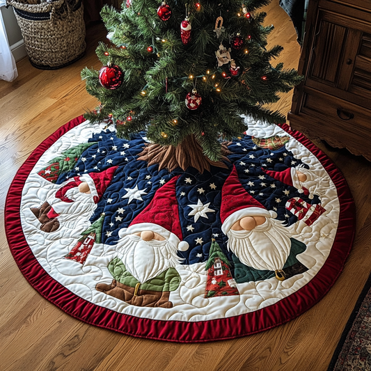 Christmas Gnome TAI021024083 Quilted Tree Skirt