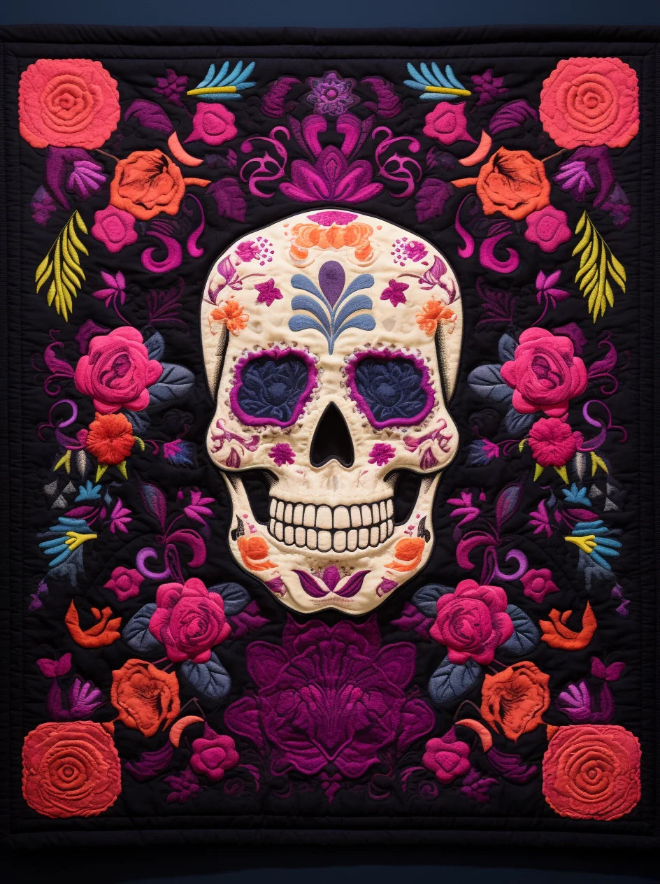 Day Of The Dead TAI260224020 Quilt Blanket