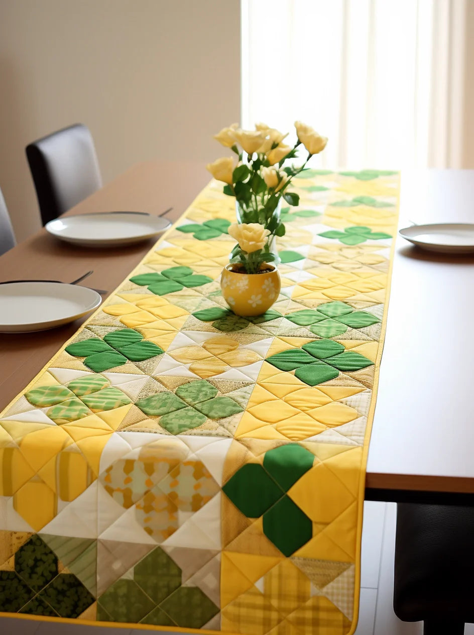 Irish Shamrock TAI260224358 Quilted Table Runner