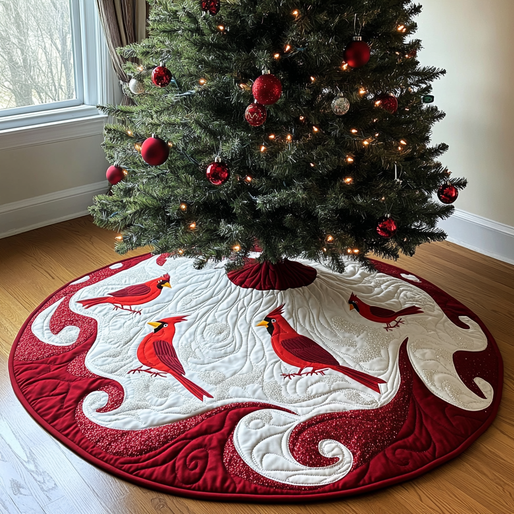 Cardinal DAI040924138 Quilted Tree Skirt