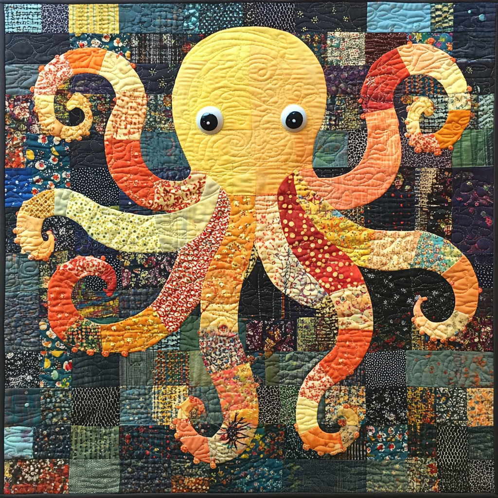 Octopus DAI040924228 Quilt Blanket