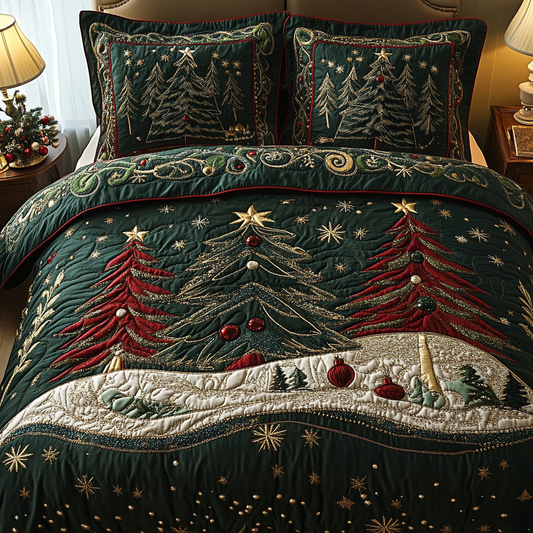 Christmas Tree TAI141124101 Quilt Bedding Set