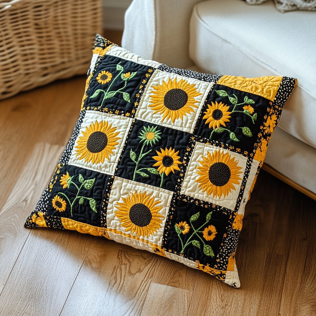 Sunflower TAI181024552 Quilted Pillow Case