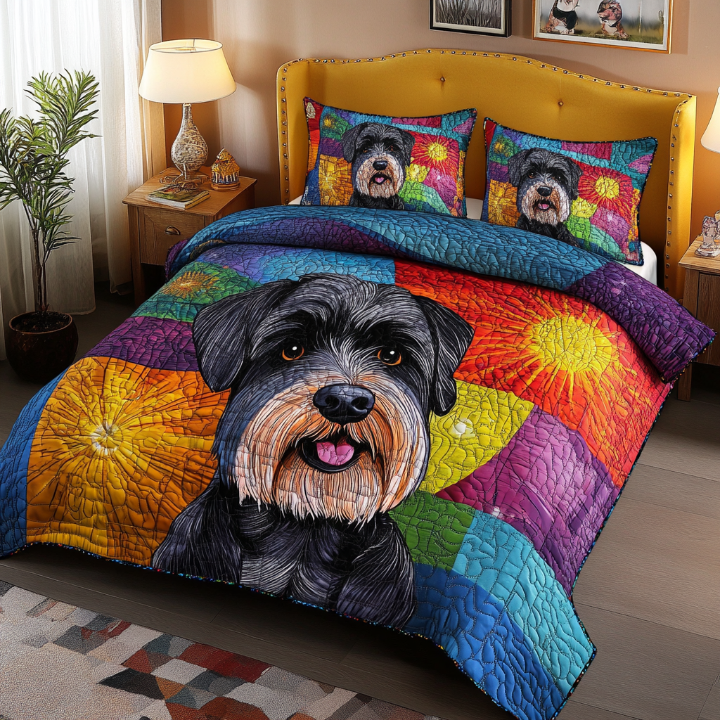 Schnauzer TAI181024383 Quilt Bedding Set