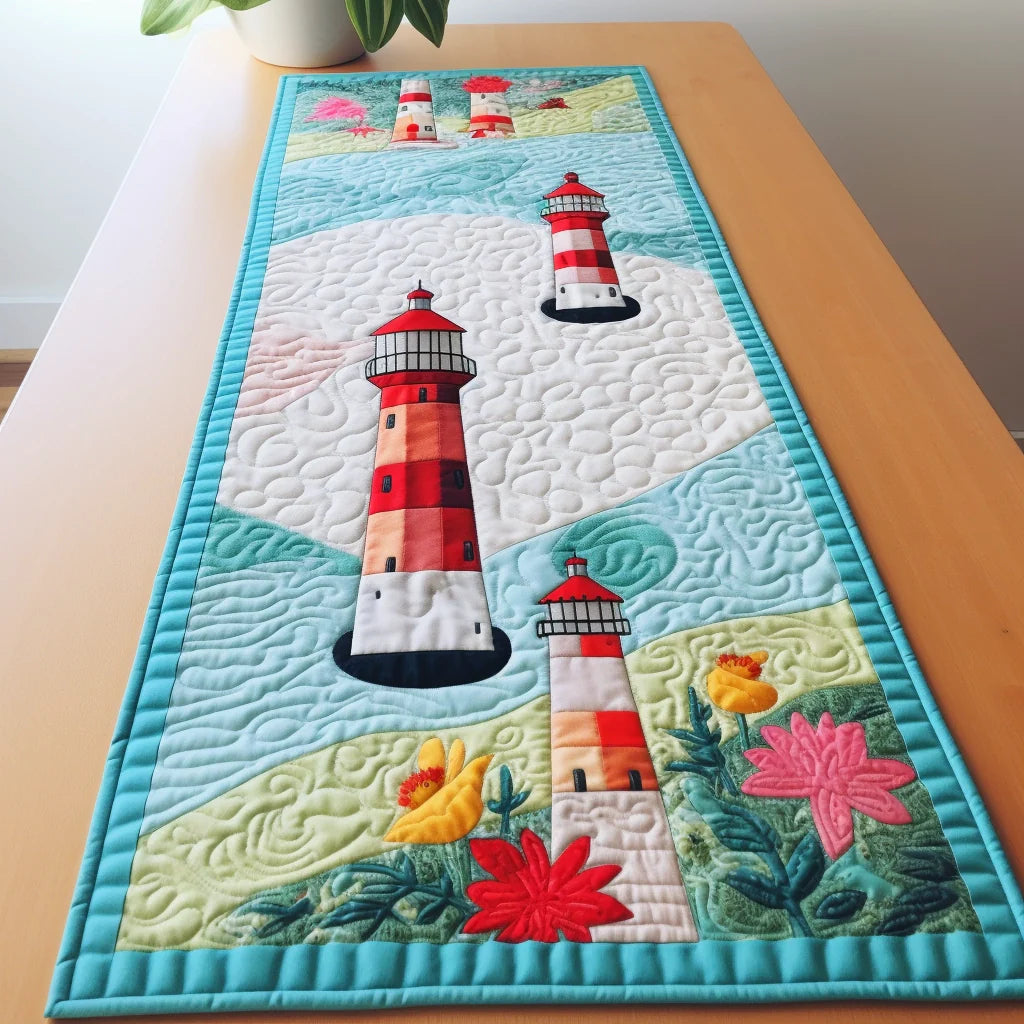 Lighthouse TAI260224289 Quilted Table Runner