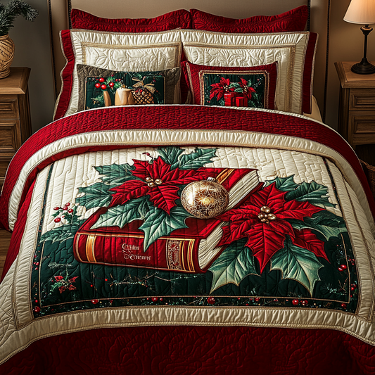 Christmas Book TAI101224546 Quilt Bedding Set