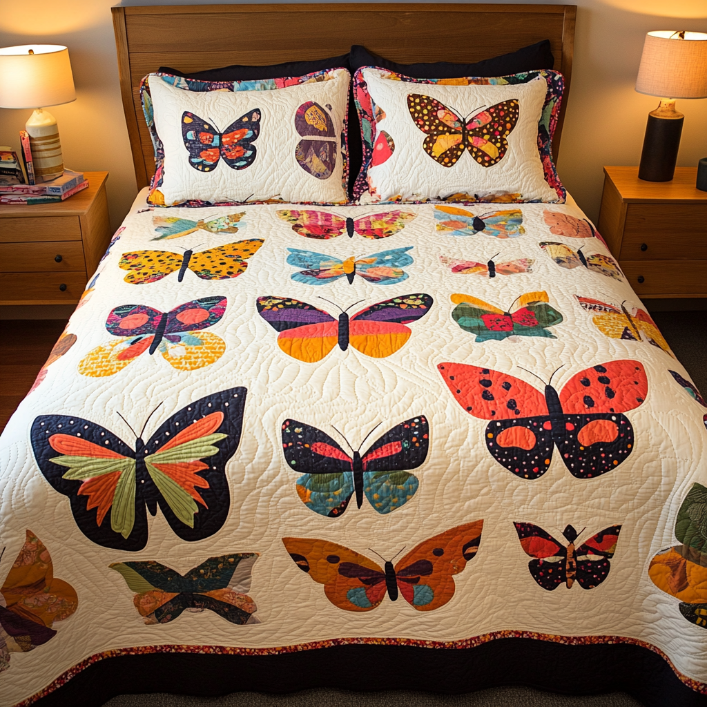 Butterfly DAI190824299 Quilt Bedding Set