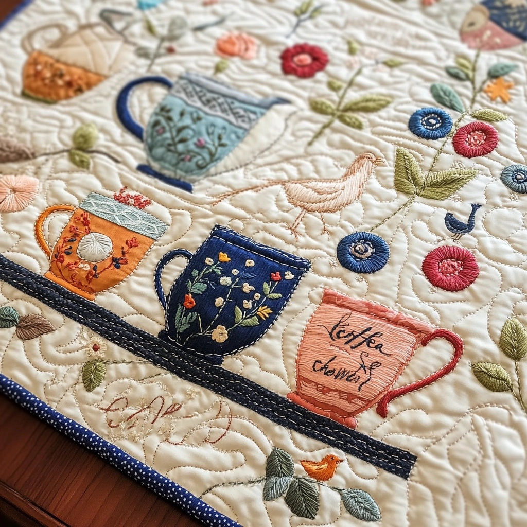 Teapot TAI041024244 Quilted Table Runner