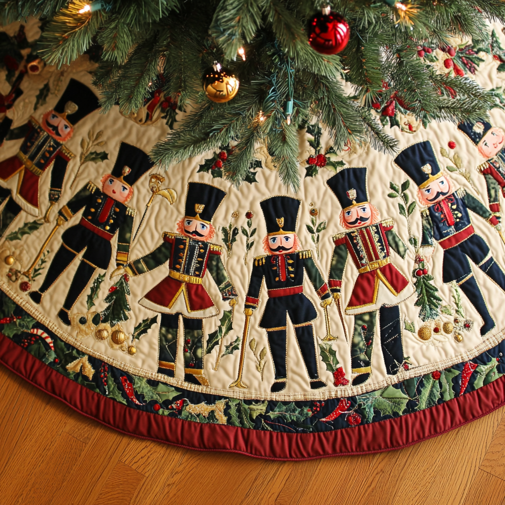 Christmas Nutcracker TAI091024357 Quilted Tree Skirt