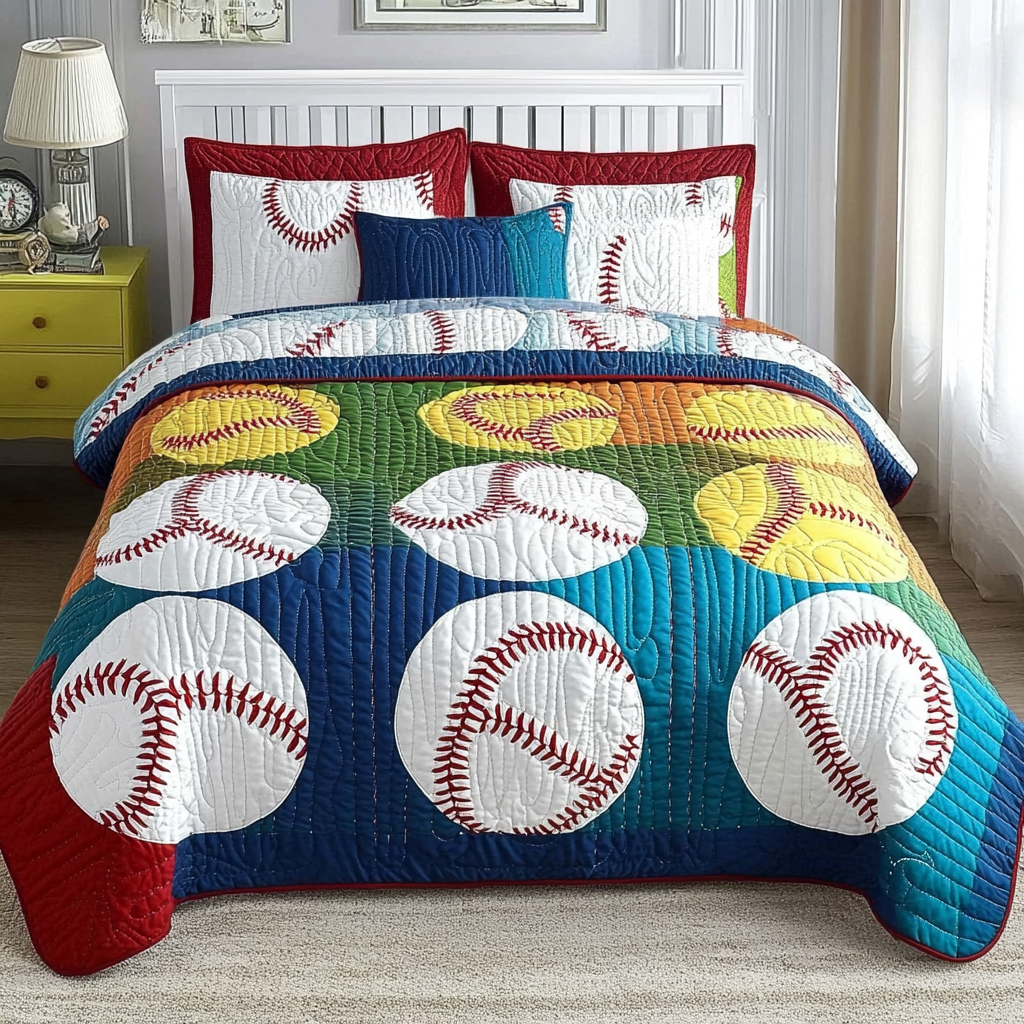 Baseball DAI051224095 Quilt Bedding Set