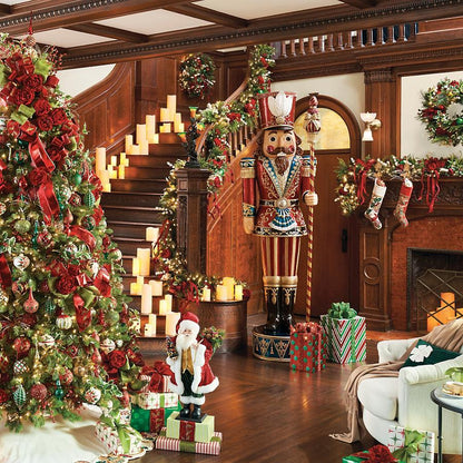 9' LED Giant Traditional Nutcracker