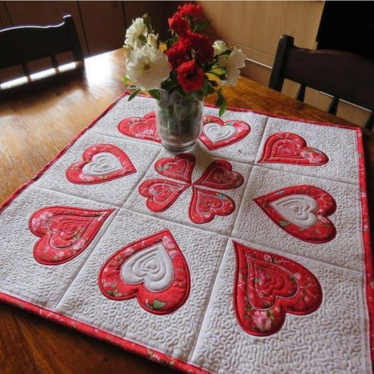 Heart CLA120324154 Quilted Placemats