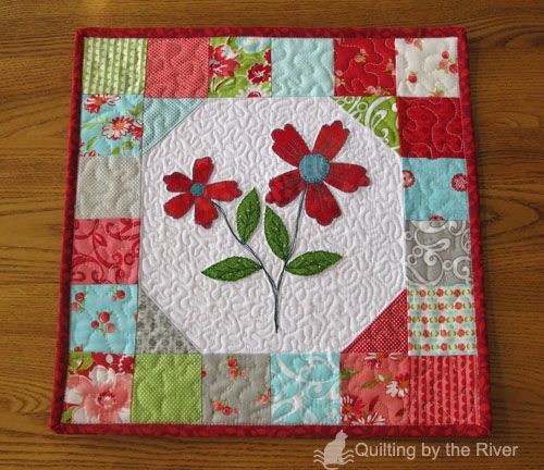 Flower CLA130324019 Quilted Placemats