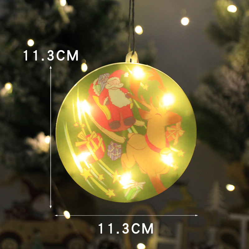 Christmas Creative Window Decoration Hanging Lights