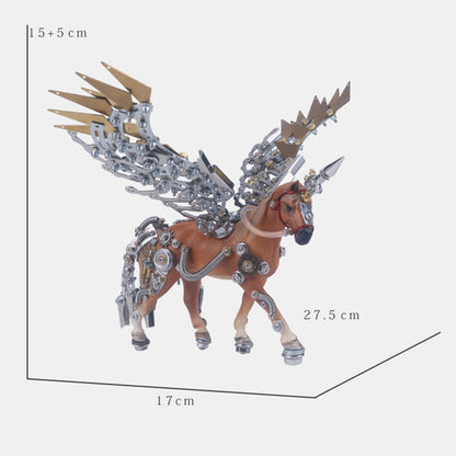 752Pcs Steampunk Style DIY Metal Unicorn Model Puzzle Model Kit 3D Assembly Toy