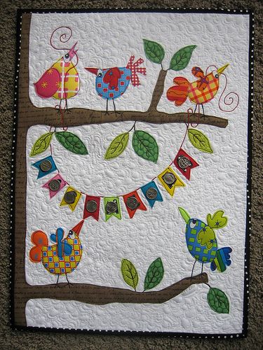 Bird CLA04122356 Quilted Placemats