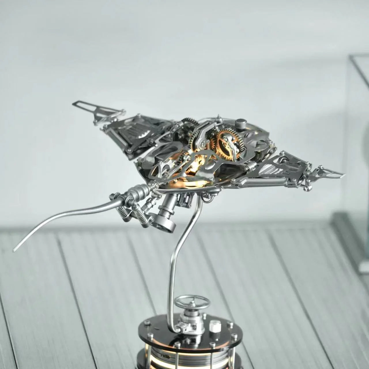 Mechanical Manta Ray 3D Metal Model