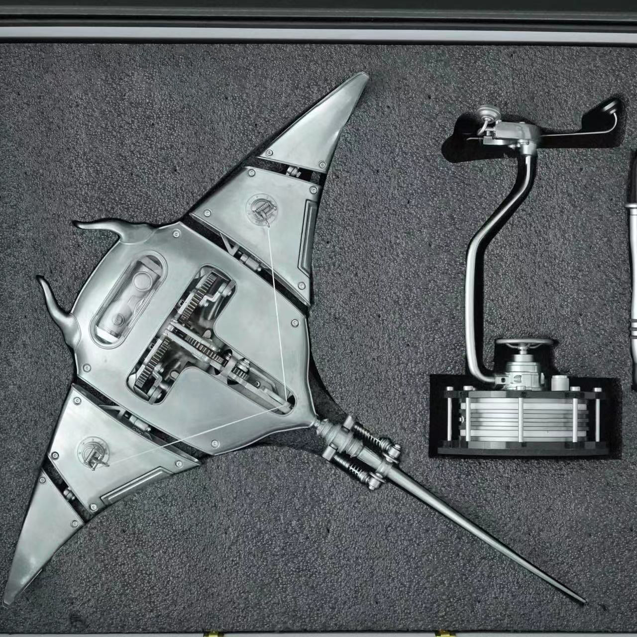 Mechanical Manta Ray 3D Metal Model-722