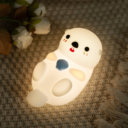 Squishy Silicone LED Night Light - Tap Lamp, Best Gift for Kids and Girls