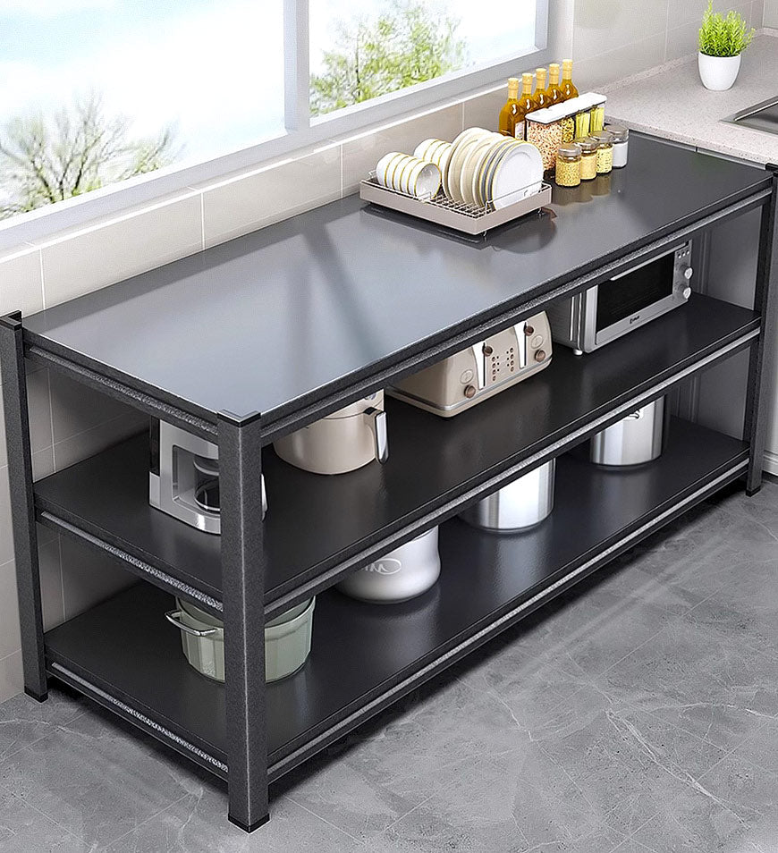 3 Tier Heavy Duty Metal Adjustable Multifunction Storage Shelves F98