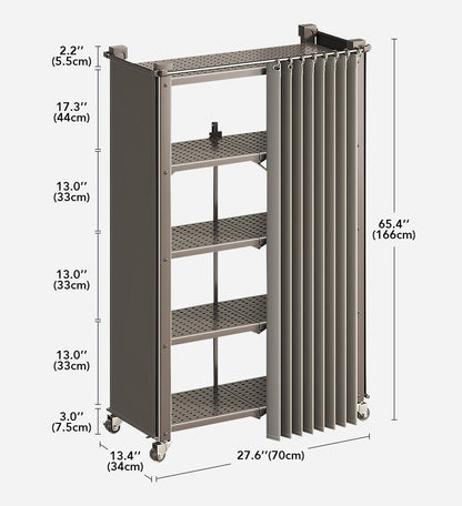 Freestanding Metal Iron Shelf Without Assembly F220