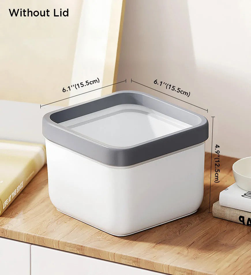 2.4L Mini Trash Can with Removable Lid Countertop Z162