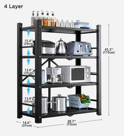 5-Tier Kitchen Unit Heavy Duty Metal Storage Shelves F88