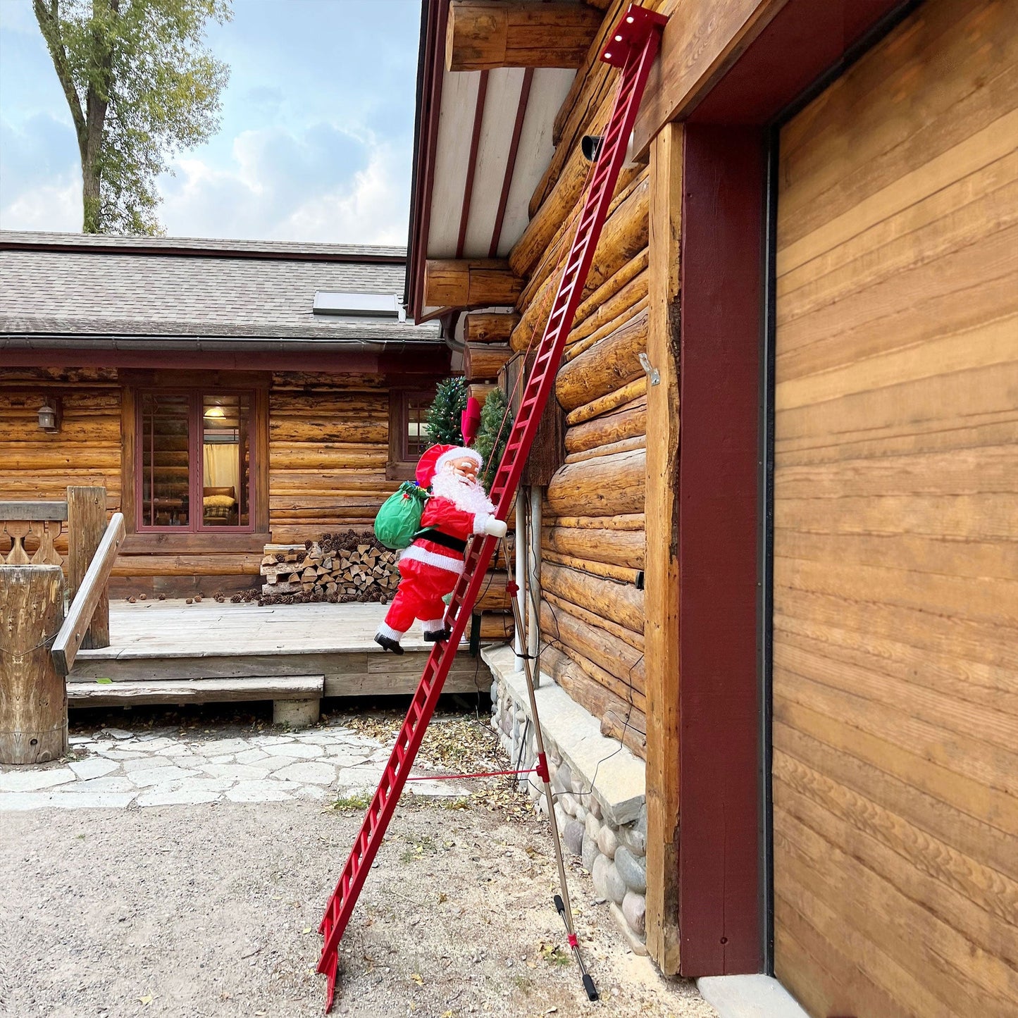 7/10/13' Outdoor Animated Super Climbing Santa