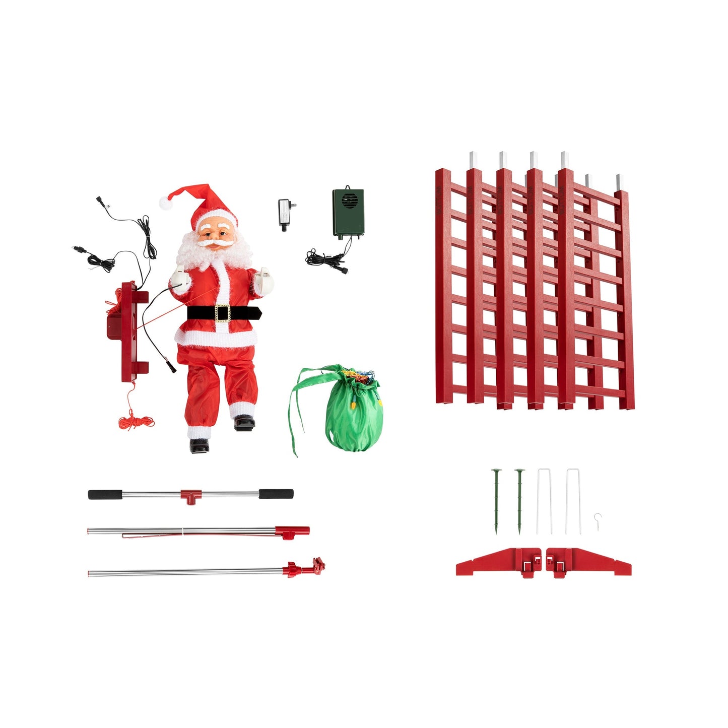 7/10/13' Outdoor Animated Super Climbing Santa